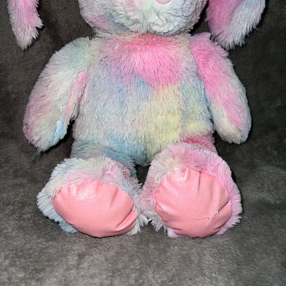 Build a Bear Workshop Pastel Swirl Pawlette Bunny Rabbit Limited Ed BABW - Picture 3 of 6
